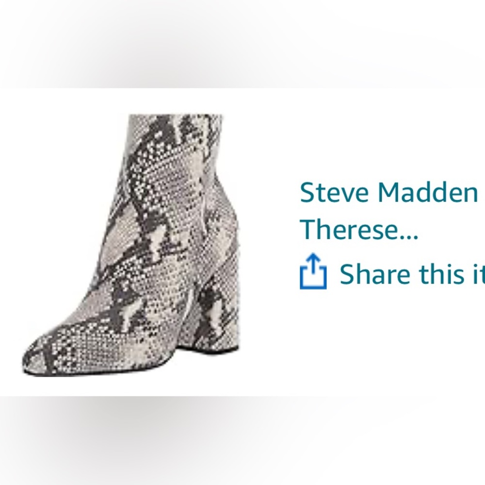 Steve Madden snake skin ankle bootie size 9